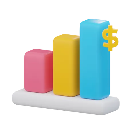 Financial Chart  3D Icon