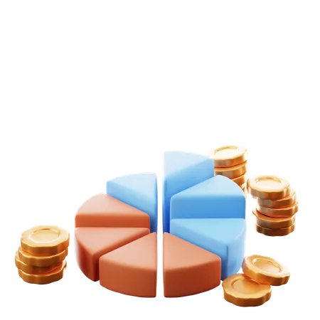 Financial Chart  3D Icon