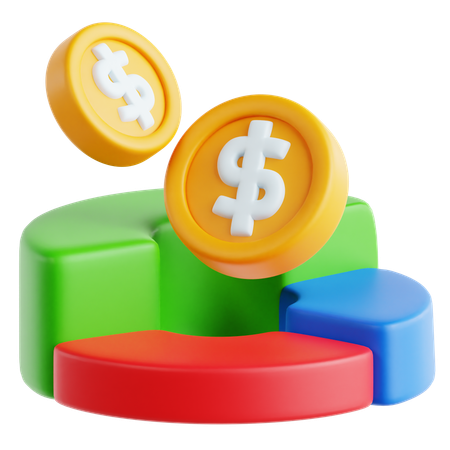 Financial Chart  3D Icon