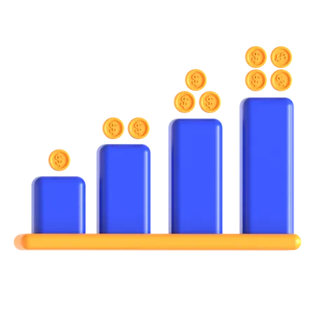 Financial Chart  3D Icon