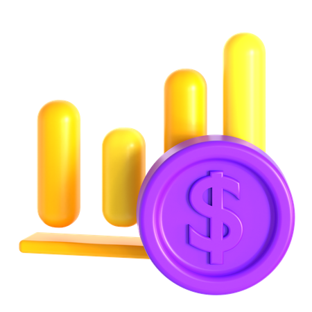 Financial Chart  3D Icon