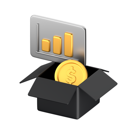 Financial Chart  3D Icon