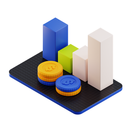 Financial Chart  3D Icon