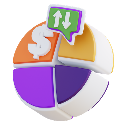 Financial Chart  3D Icon