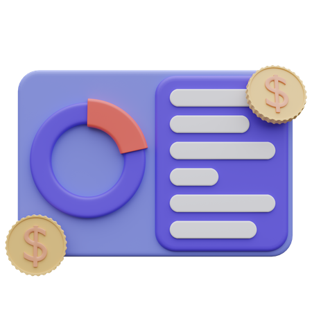 Financial Chart  3D Icon