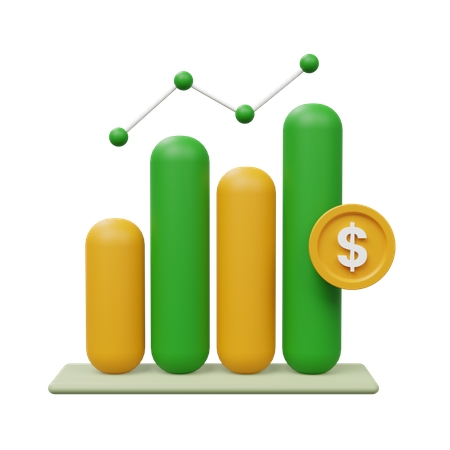 Financial Chart  3D Icon