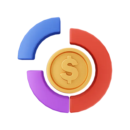 Financial Chart  3D Illustration