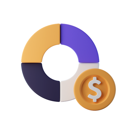 Financial Chart 3D Icon