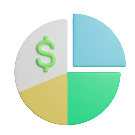 Pie Chart Graph 3D Icon