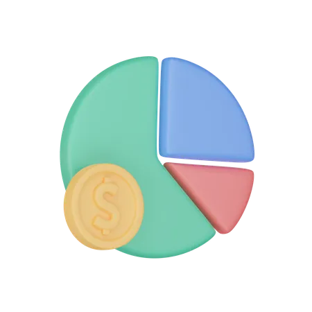 3 D Illustration Of Financial Proportions 3D Icon