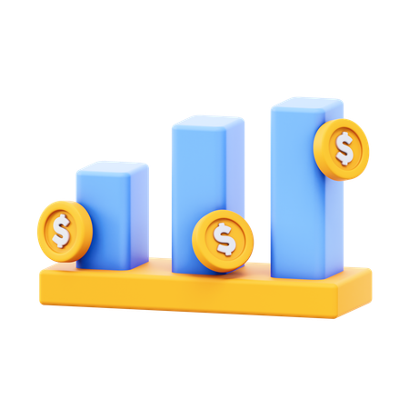 Financial Charts  3D Icon