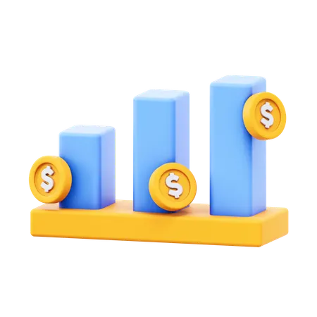 Financial Charts  3D Icon