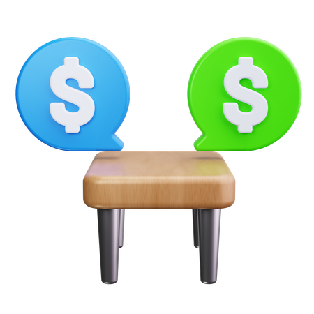 Financial Chat  3D Icon