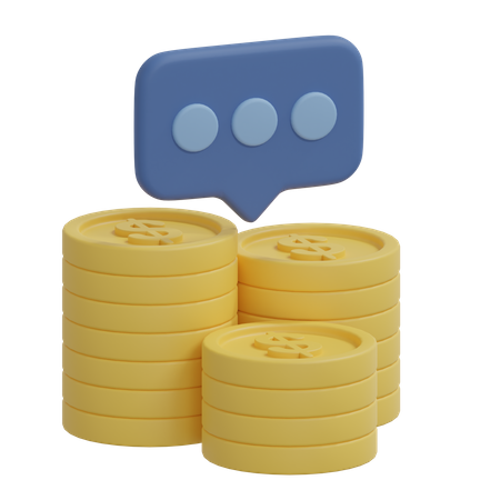 Financial Chat  3D Icon