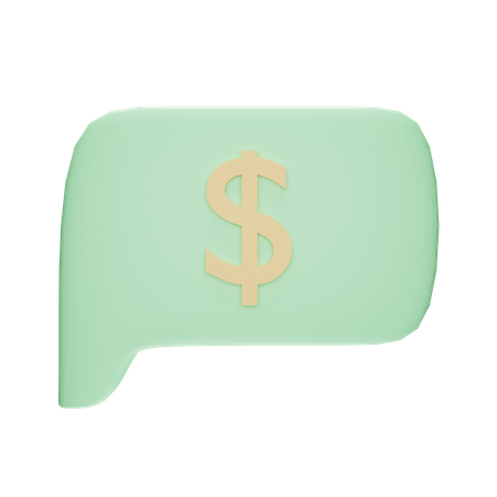 Financial Chat  3D Icon