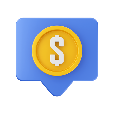 Financial Chat  3D Icon