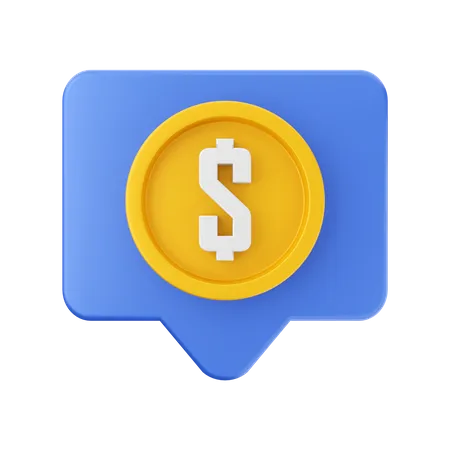 Financial Chat  3D Illustration