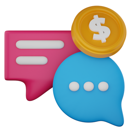 Financial Chat 3D Icon