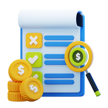 Financial Checklist  3D Icon