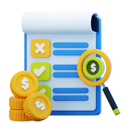 Financial Checklist  3D Icon