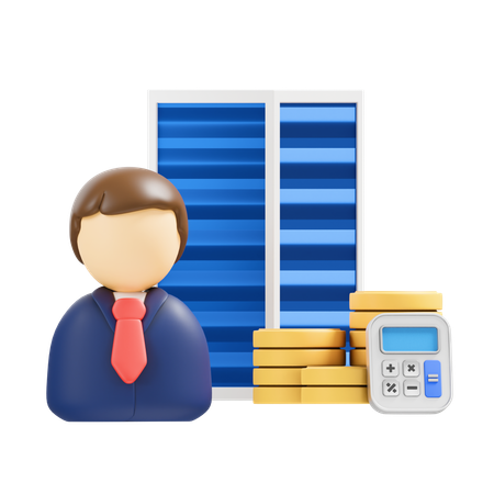Financial Company  3D Icon