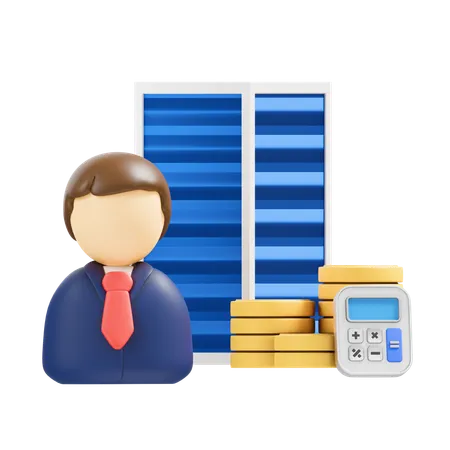 Financial Company  3D Icon