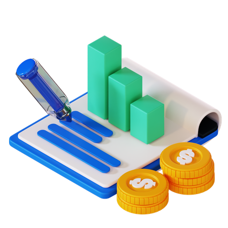 Financial Contract  3D Icon