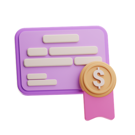 Financial Cost  3D Icon