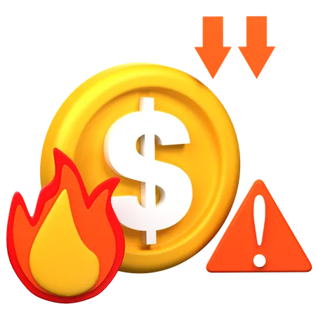 Financial Crisis  3D Icon