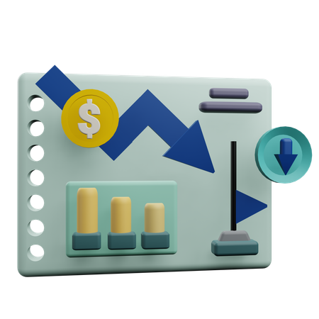 Financial Crisis  3D Icon