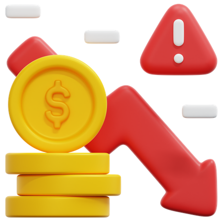 Financial crisis  3D Icon