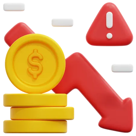 Financial crisis  3D Icon