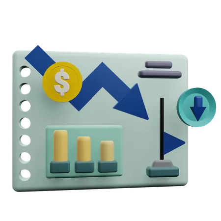 Financial Crisis  3D Icon