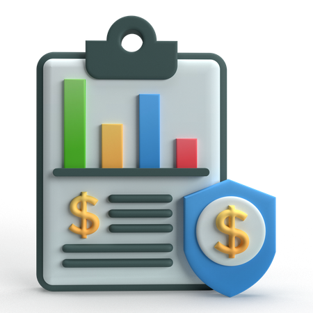 Financial Data  3D Icon