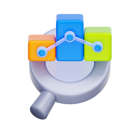 Financial Data Analysis  3D Icon