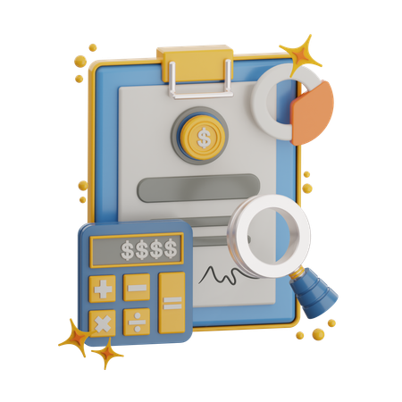 Financial Data Management  3D Icon
