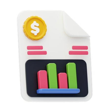 Financial Database  3D Icon