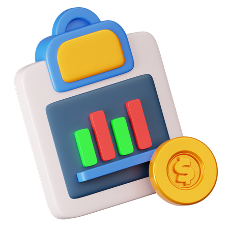 Financial Database  3D Icon