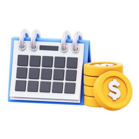 Financial Date  3D Icon