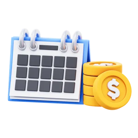 Financial Date  3D Icon