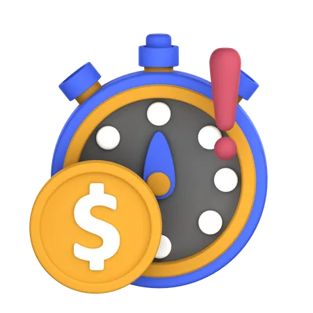 Financial Deadline  3D Icon