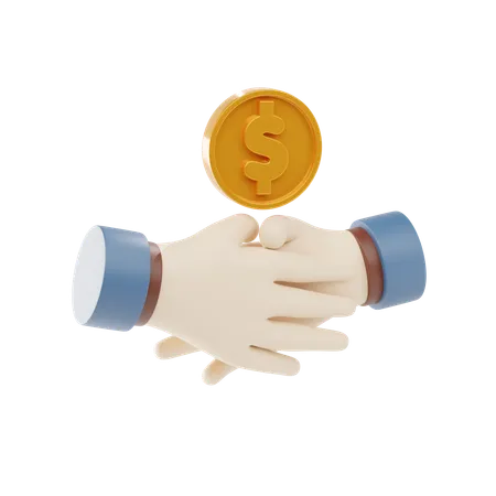 Financial Deal  3D Icon