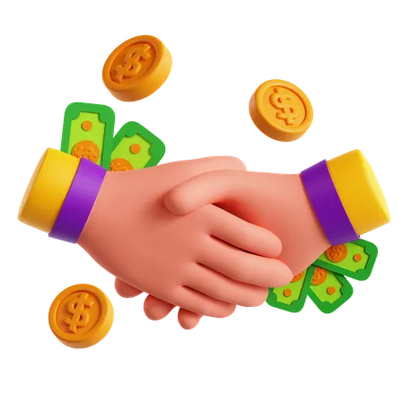 Financial Deal  3D Icon