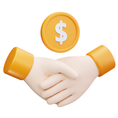 Financial Deal  3D Icon