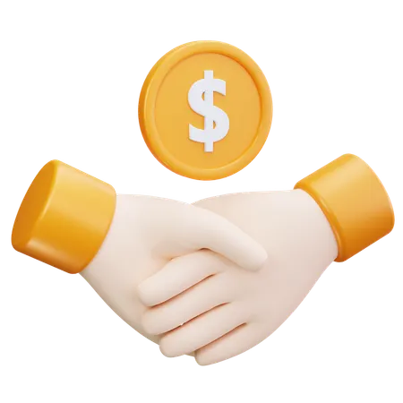 Financial Deal  3D Icon