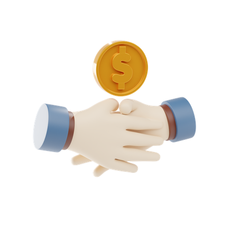 Financial Deal  3D Icon