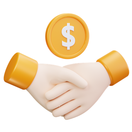 Financial Deal  3D Icon