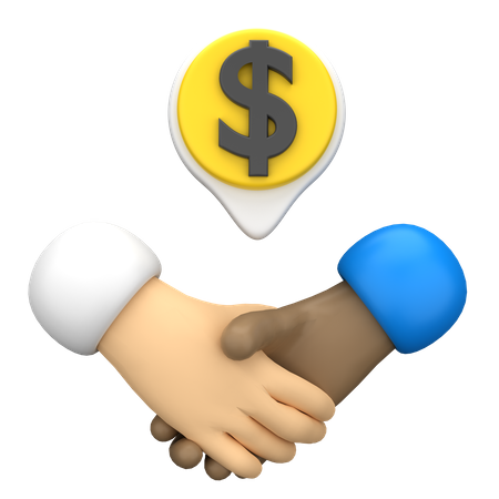 Financial Deal  3D Icon