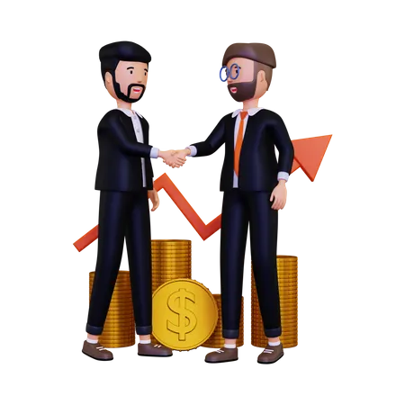 Financial Deal 3D Illustration