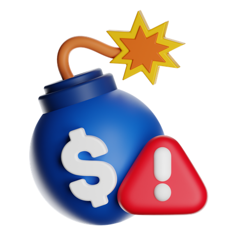 Financial Debt  3D Icon